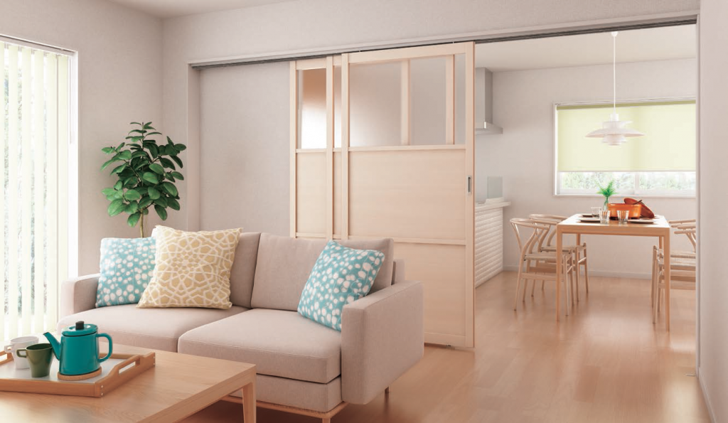 木目調フレーム 間仕切 プレイス スウィング 機能性 パネル ドア パターンオーダー 引戸 ノンレール(幅2000×高さ2700mm迄)パネル2枚 木目調フレーム 間仕切 プレイス スウィング 機能性 パネル ドア 引戸